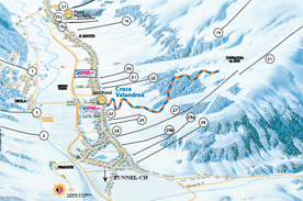 Livigno Schneeschuhe Strecke Croce Valandrea