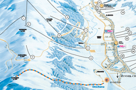 Livigno Schneeschuhe Strecke Deschana